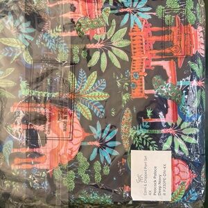 Printfresh Peacock Pajama Set - Black, Green, Pink